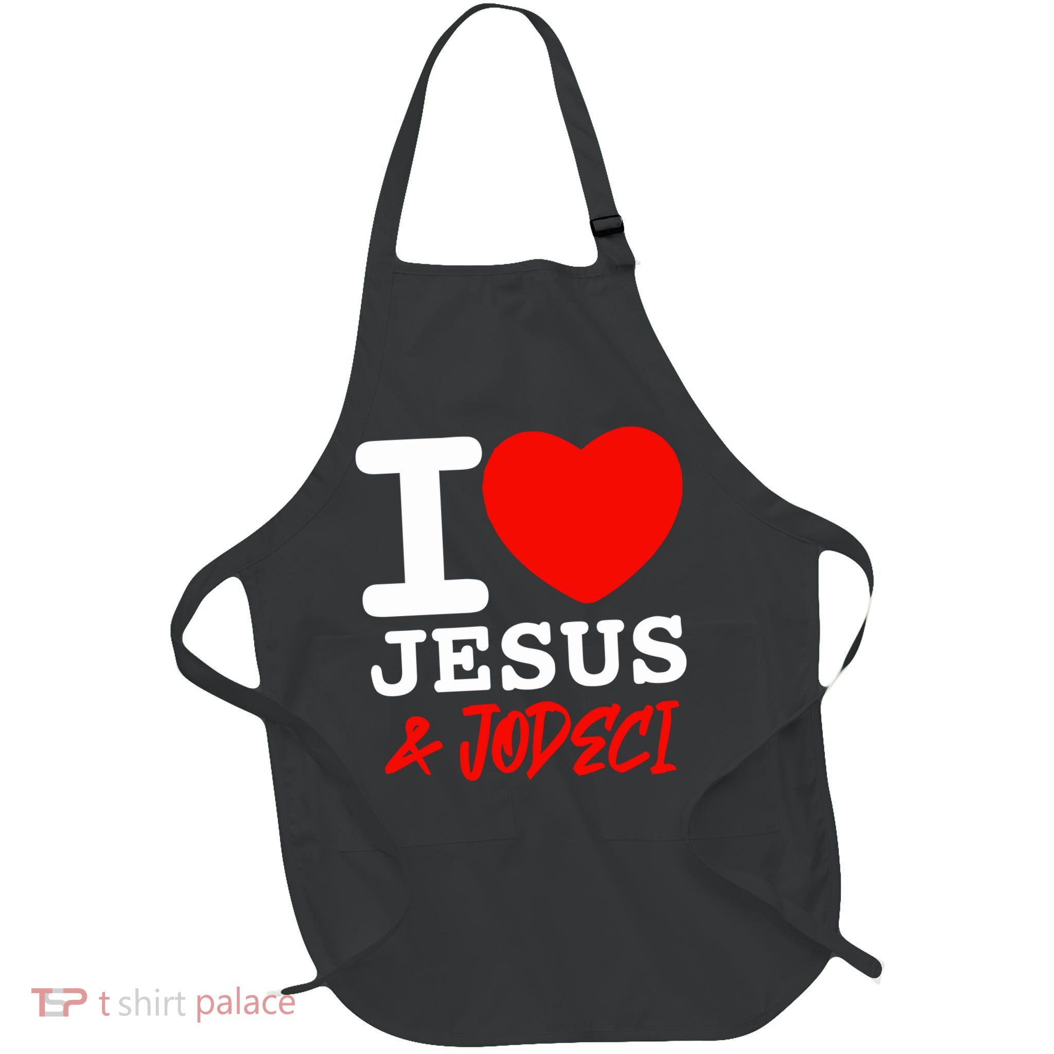 I Love Jesus & Jodeci Full-Length Apron With Pockets
