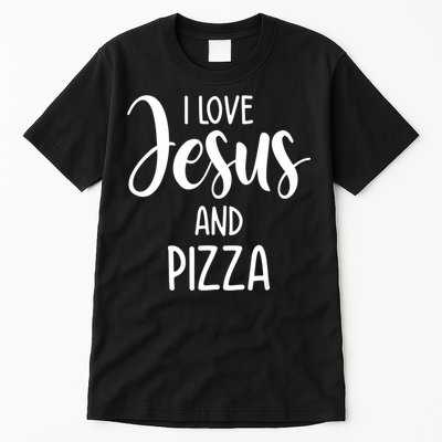 I Love Jesus And Pizza Italian Food Pizza Lover Eating Pizza Tall T-Shirt