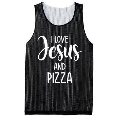 I Love Jesus And Pizza Italian Food Pizza Lover Eating Pizza Mesh Reversible Basketball Jersey Tank