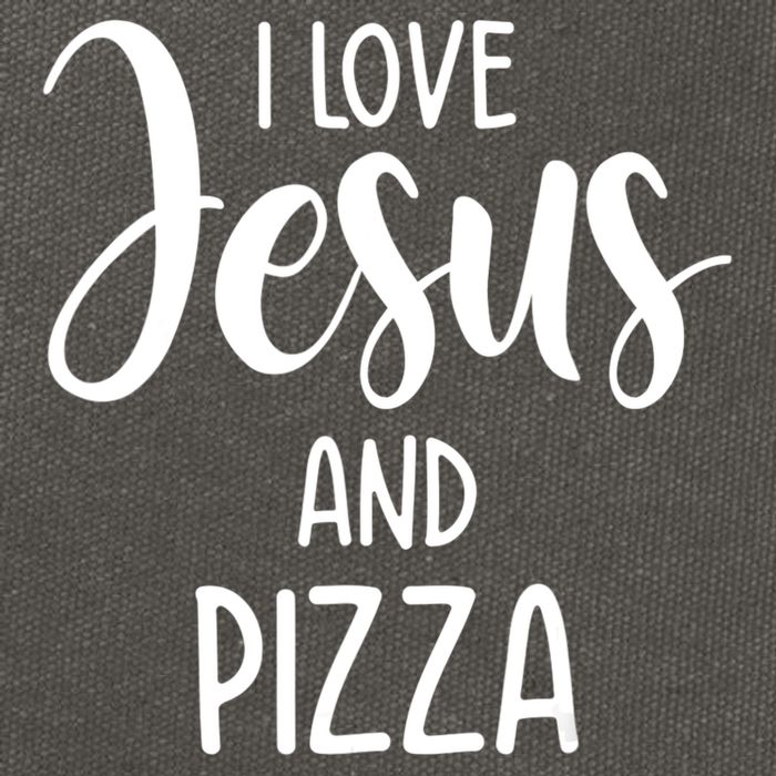 I Love Jesus And Pizza Italian Food Pizza Lover Eating Pizza Cotton Canvas Backpack