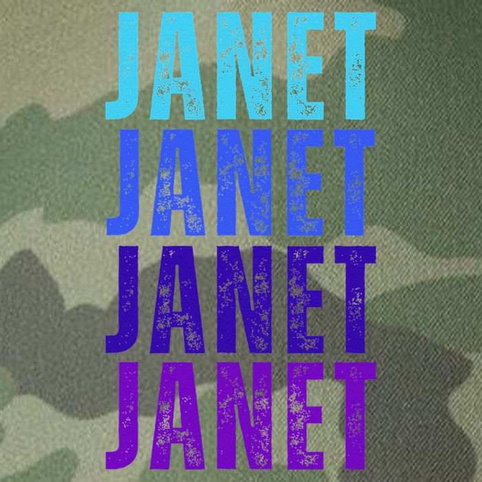I Love Janet Pattern First Name Janet Legacy Tie Dye Trucker Hat