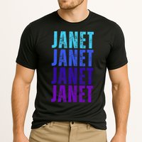 I Love Janet Pattern First Name Janet Performance Shirt