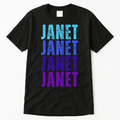 I Love Janet Pattern First Name Janet Tall T-Shirt