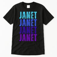 I Love Janet Pattern First Name Janet Tall T-Shirt