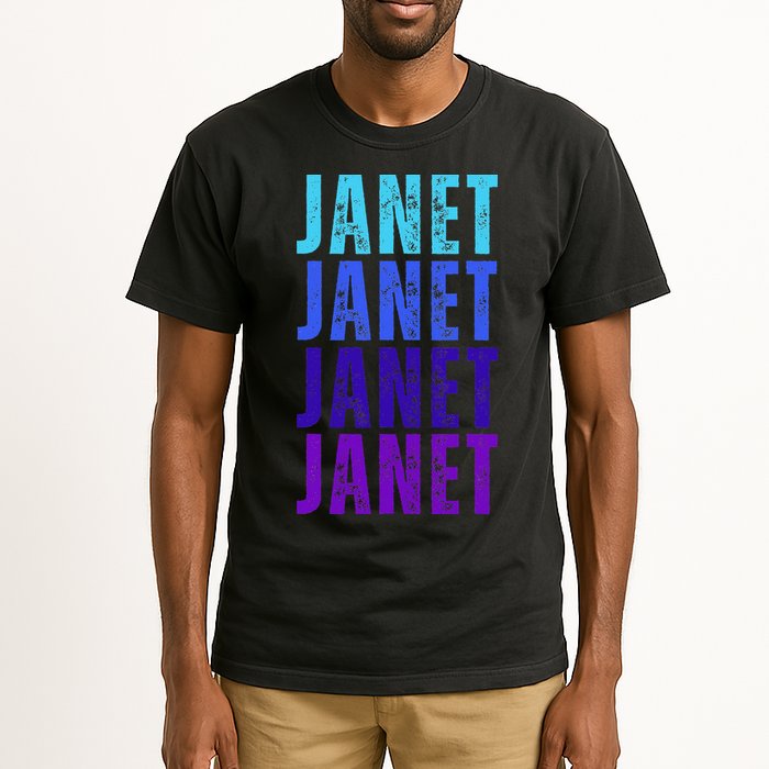 I Love Janet Pattern First Name Janet Tall T-Shirt