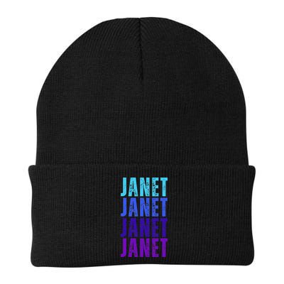 I Love Janet Pattern First Name Janet Beanie