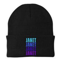 I Love Janet Pattern First Name Janet Beanie