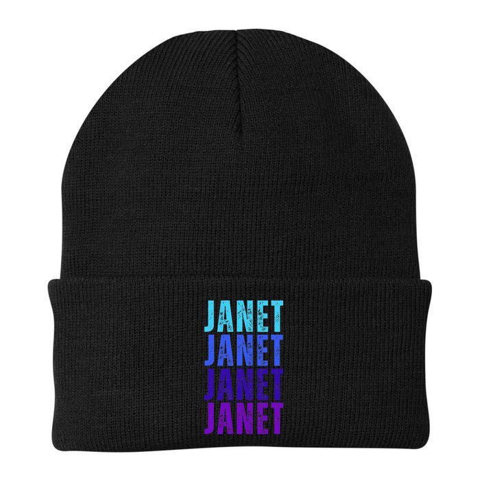 I Love Janet Pattern First Name Janet Beanie