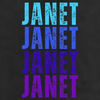 I Love Janet Pattern First Name Janet Beanie