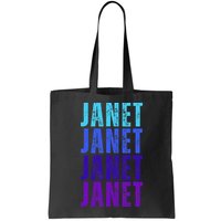 I Love Janet Pattern First Name Janet Bag