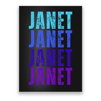 I Love Janet Pattern First Name Janet Poster