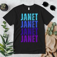 I Love Janet Pattern First Name Janet Premium T-Shirt