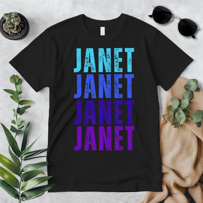 I Love Janet Pattern First Name Janet Premium T-Shirt