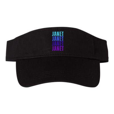 I Love Janet Pattern First Name Janet Visor