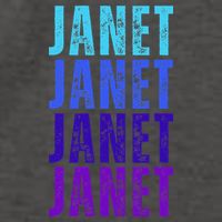 I Love Janet Pattern First Name Janet Vector Backpack