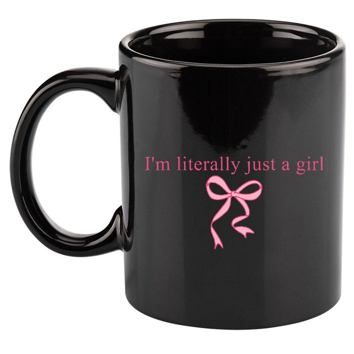 IM Literally Just A Girl Sad Hamster 11oz C Handle Ceramic Mug