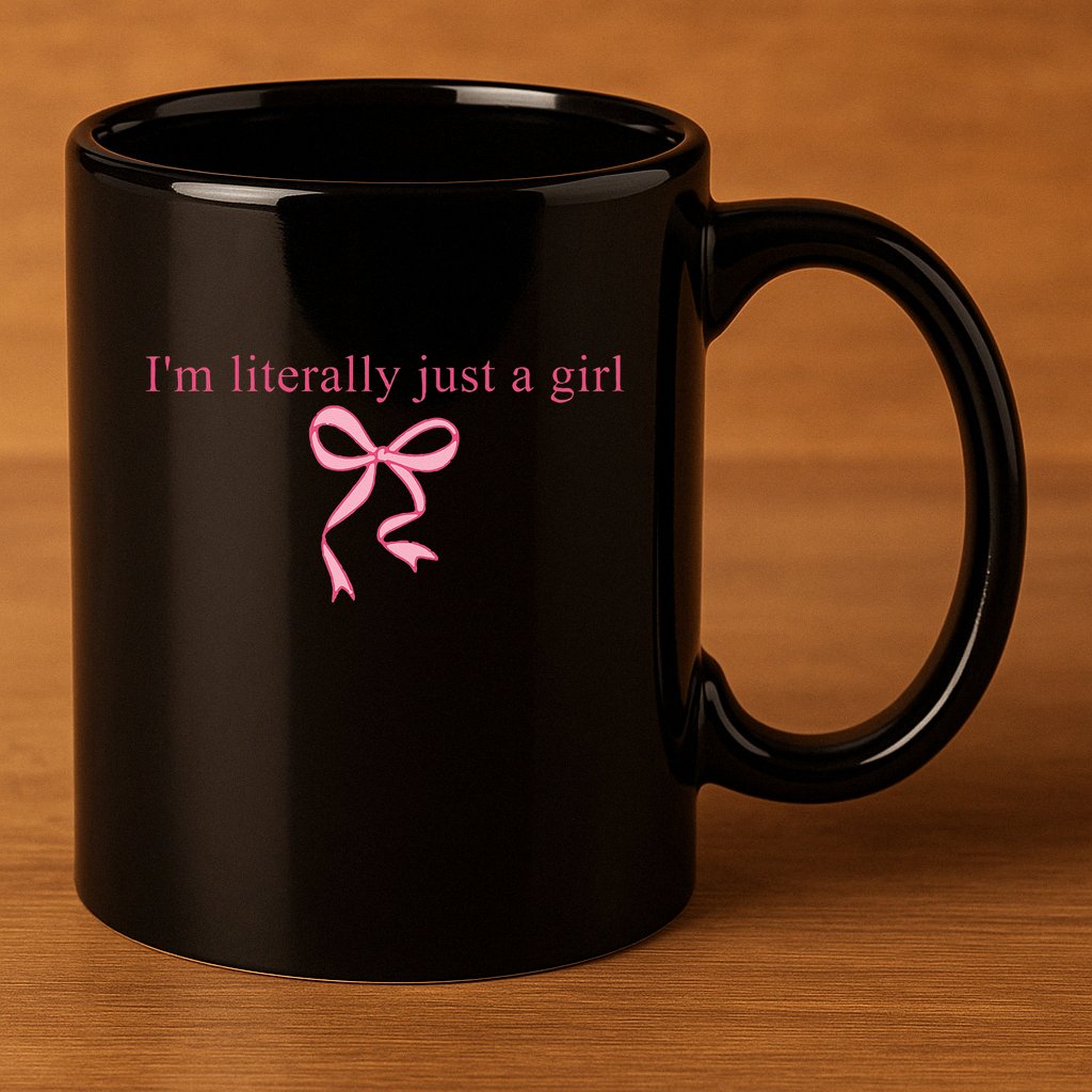 IM Literally Just A Girl Sad Hamster 11oz C Handle Ceramic Mug