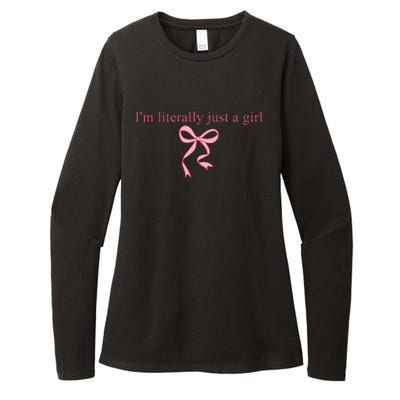 IM Literally Just A Girl Sad Hamster Womens CVC Long Sleeve Shirt