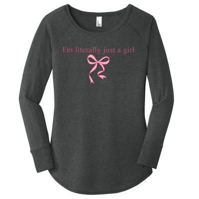 IM Literally Just A Girl Sad Hamster Women's Perfect Tri Tunic Long Sleeve Shirt