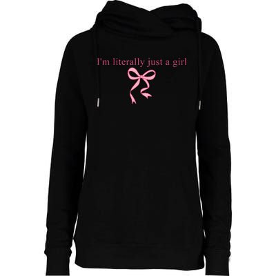 IM Literally Just A Girl Sad Hamster Womens Funnel Neck Pullover Hood