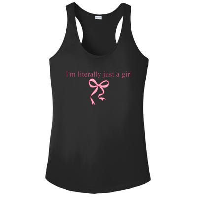 IM Literally Just A Girl Sad Hamster Ladies PosiCharge Competitor Racerback Tank