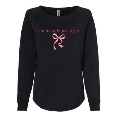 IM Literally Just A Girl Sad Hamster Womens California Wash Sweatshirt