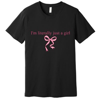 IM Literally Just A Girl Sad Hamster Premium T-Shirt