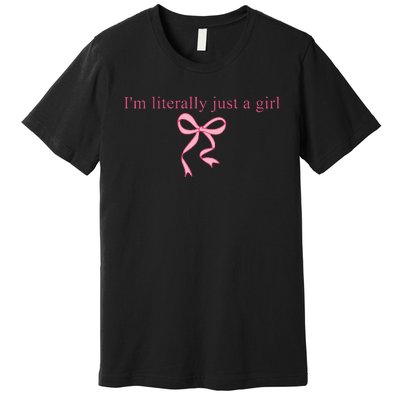 IM Literally Just A Girl Sad Hamster Premium T-Shirt