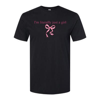 IM Literally Just A Girl Sad Hamster Softstyle CVC T-Shirt