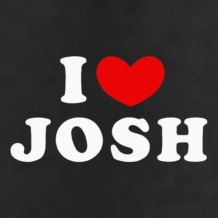 I Love Josh I Heart Josh 7 Panel Mesh Trucker Snapback Hat