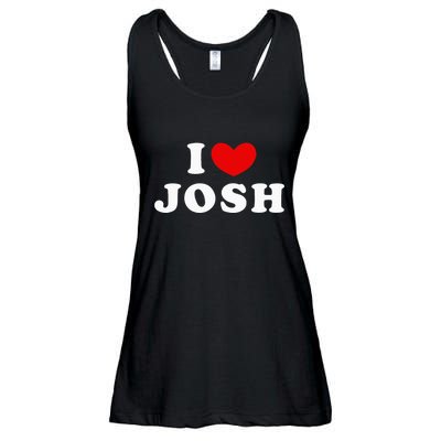 I Love Josh I Heart Josh Ladies Essential Flowy Tank