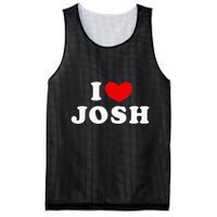 I Love Josh I Heart Josh Mesh Reversible Basketball Jersey Tank