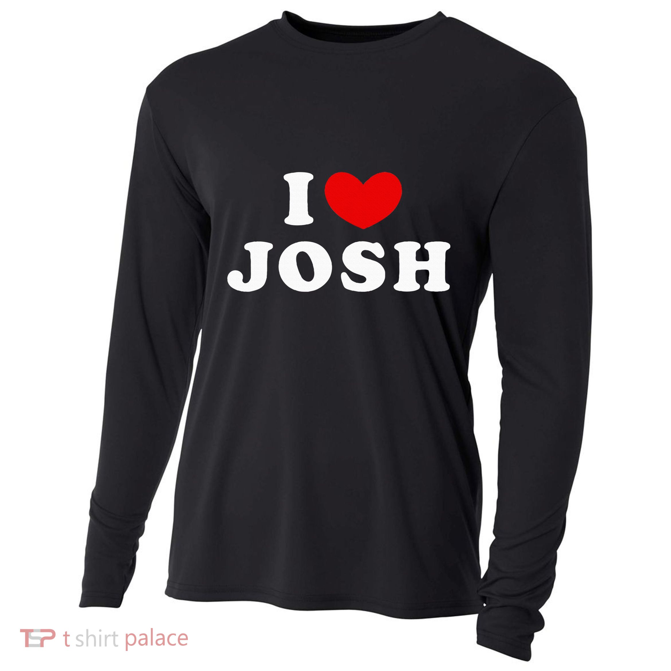 I Love Josh I Heart Josh Cooling Performance Long Sleeve Crew
