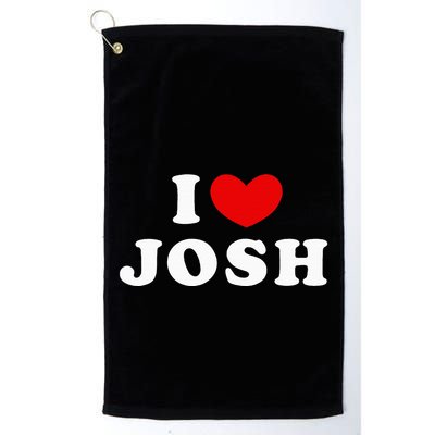 I Love Josh I Heart Josh Golf Towel