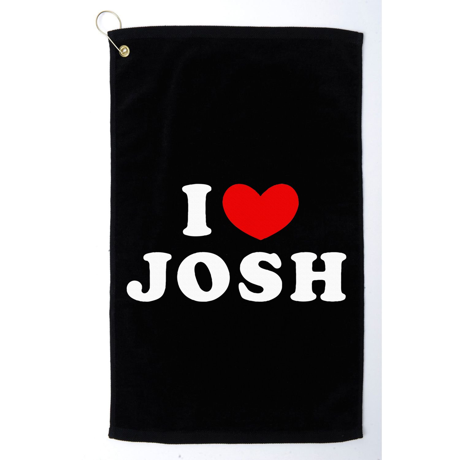 I Love Josh I Heart Josh Golf Towel