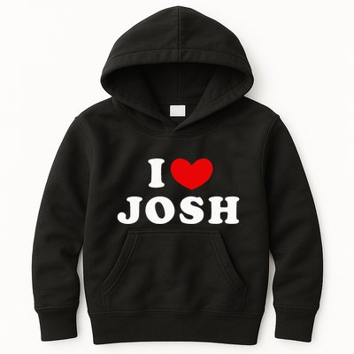 I Love Josh I Heart Josh Kids Hoodie