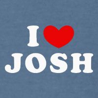 I Love Josh I Heart Josh Garment-Dyed Sweatshirt