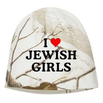 I Love Jewish Girl I Heart Jewish Kati - Camo Knit Beanie