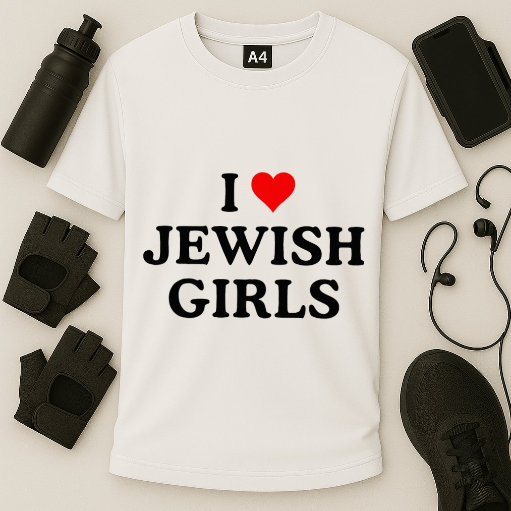 I Love Jewish Girl I Heart Jewish Performance Shirt