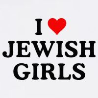 I Love Jewish Girl I Heart Jewish V-Neck T-Shirt