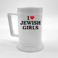 I Love Jewish Girl I Heart Jewish Beer Stein