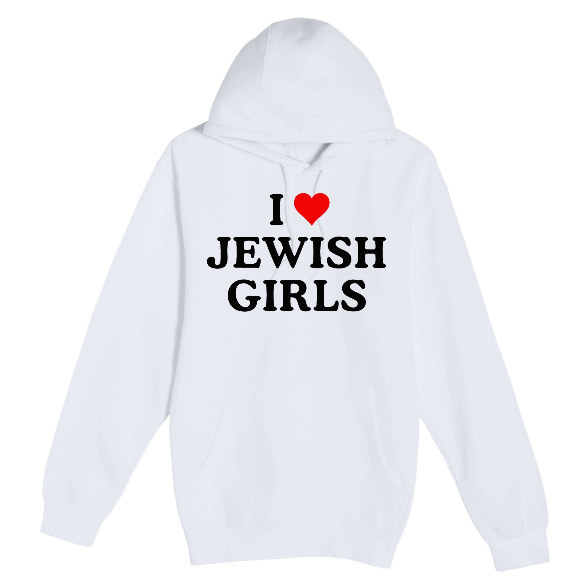 I Love Jewish Girl I Heart Jewish Premium Pullover Hoodie