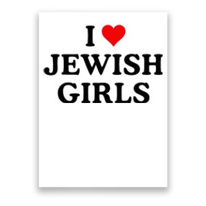 I Love Jewish Girl I Heart Jewish Poster