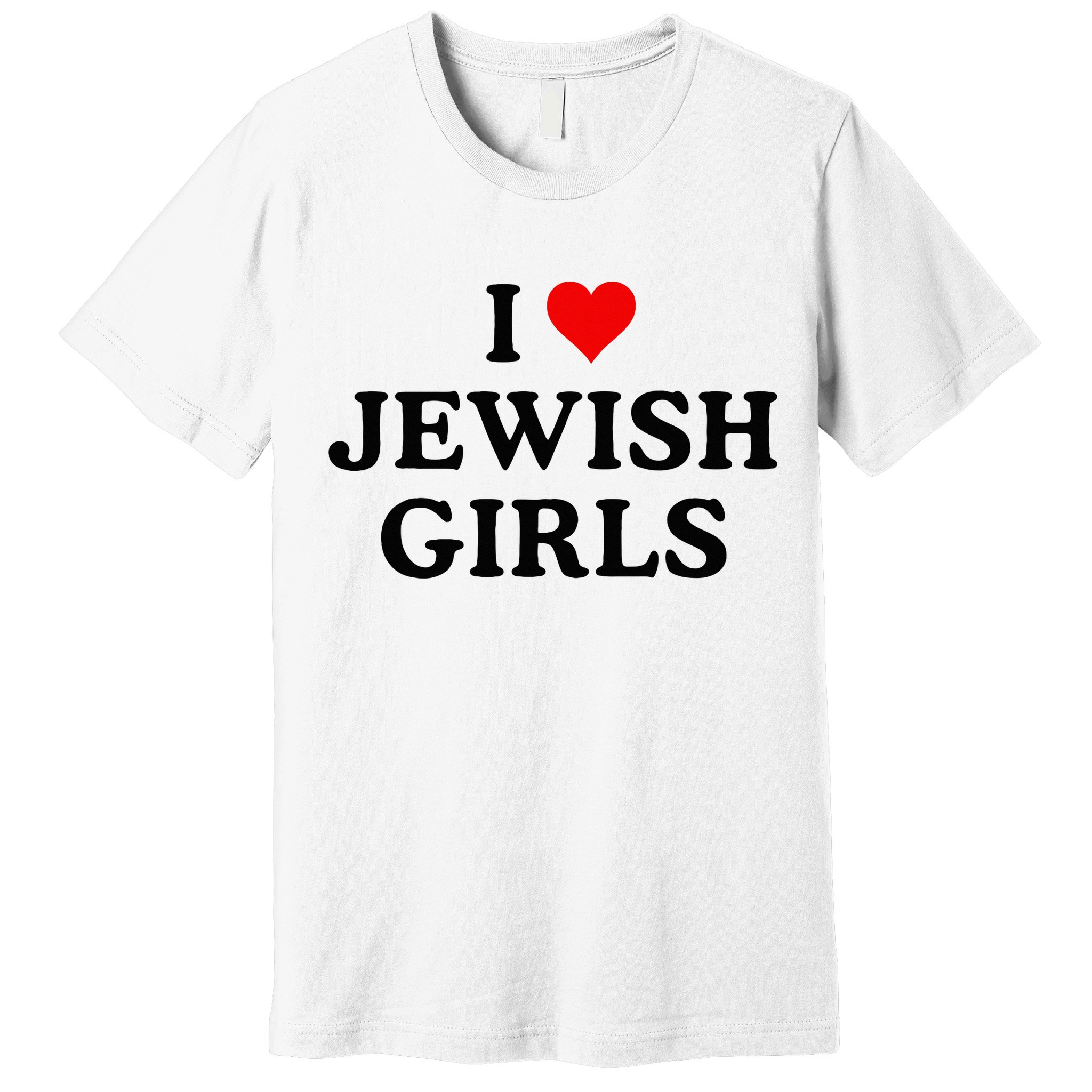 I Love Jewish Girl I Heart Jewish Premium T-Shirt