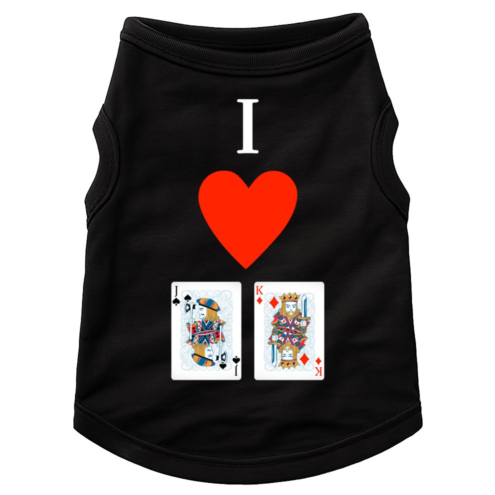 I Love Jack King Offsuit Funny Poker Designed Great Gift Doggie Tank
