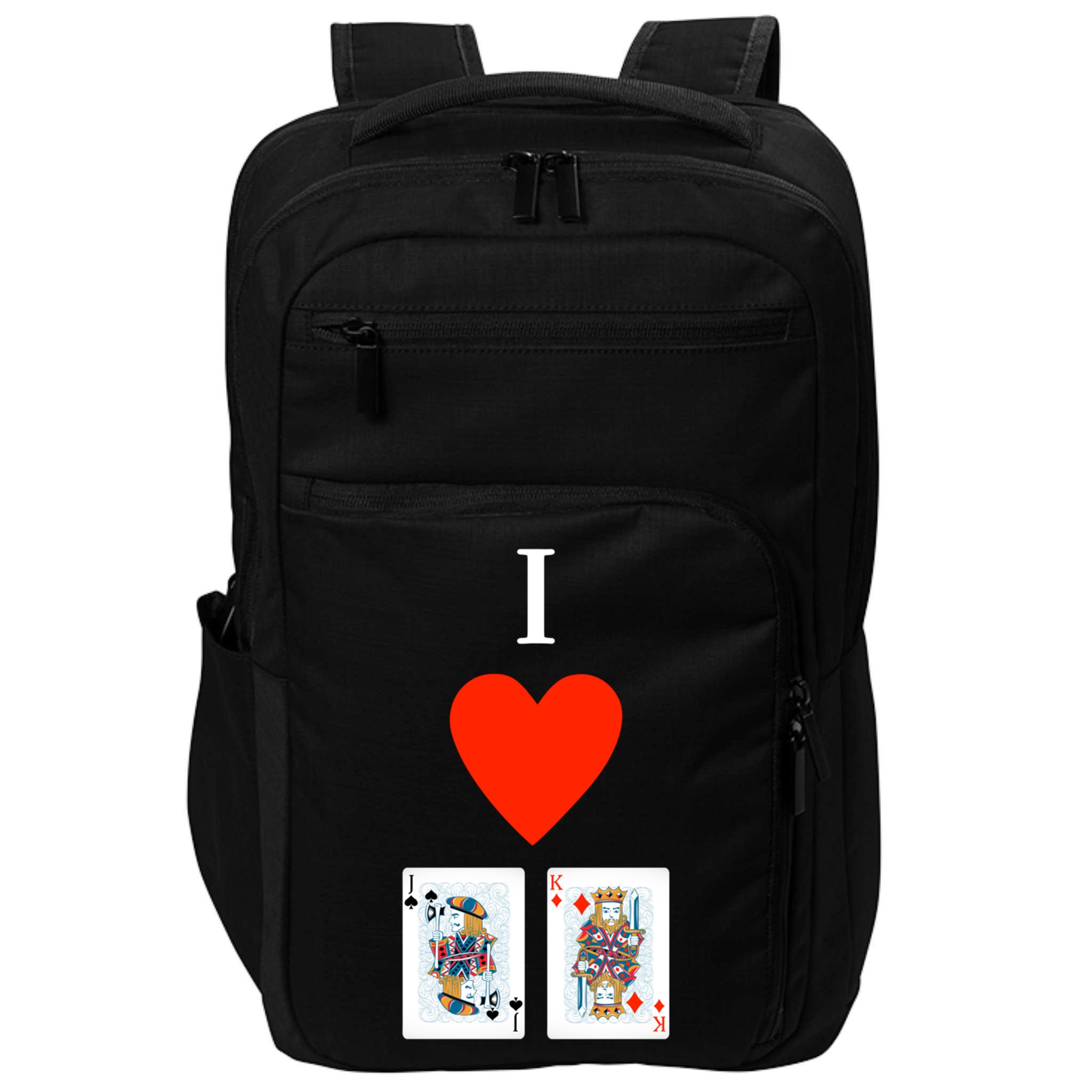 I Love Jack King Offsuit Funny Poker Designed Great Gift Impact Tech Backpack