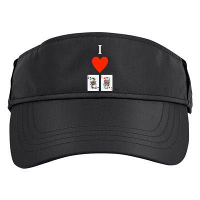 I Love Jack King Offsuit Funny Poker Designed Great Gift Adult Drive Performance Visor