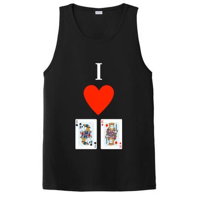 I Love Jack King Offsuit Funny Poker Designed Great Gift PosiCharge Competitor Tank