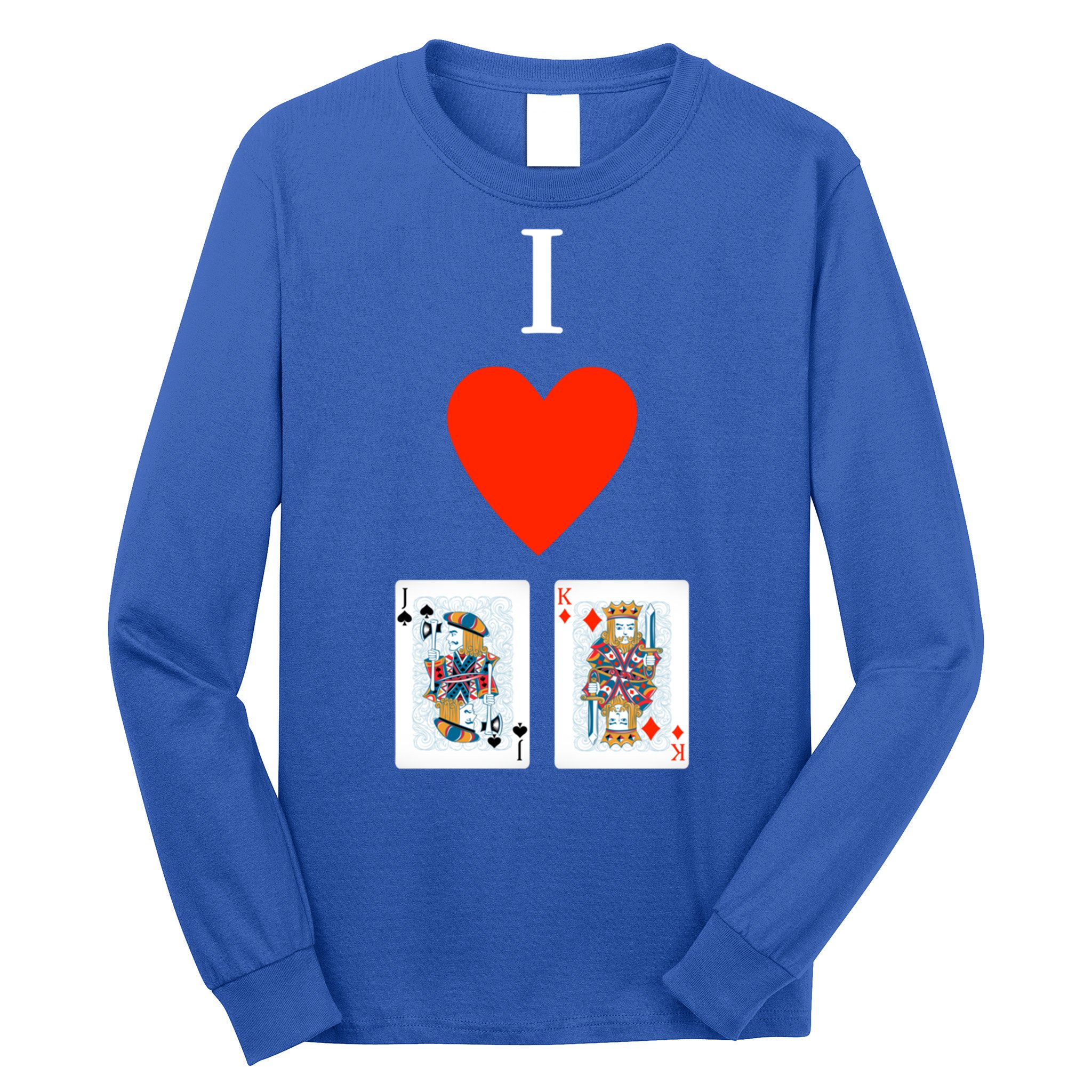 I Love Jack King Offsuit Funny Poker Designed Great Gift Long Sleeve Shirt