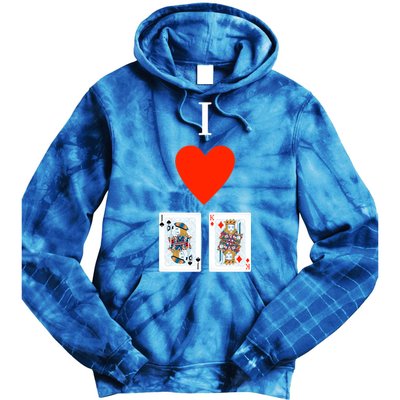 I Love Jack King Offsuit Funny Poker Designed Great Gift Tie Dye Hoodie